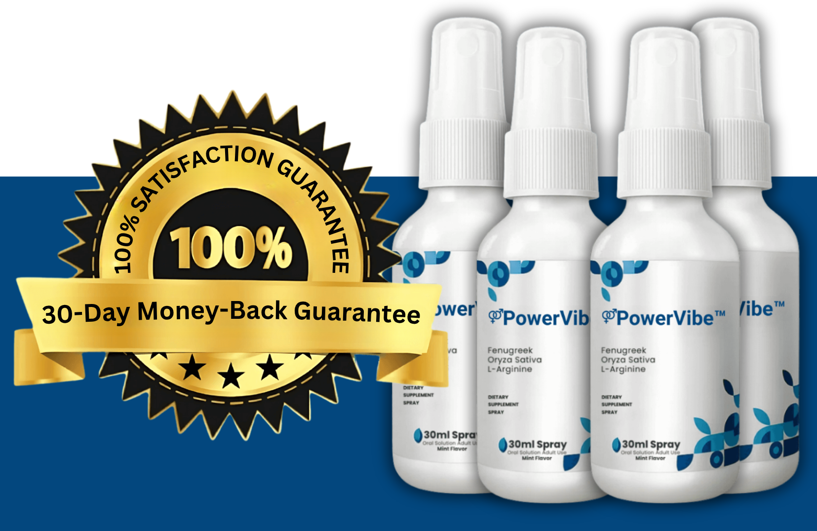 Photo: PowerVibe™ comes with a 30-day money-back guarantee.
